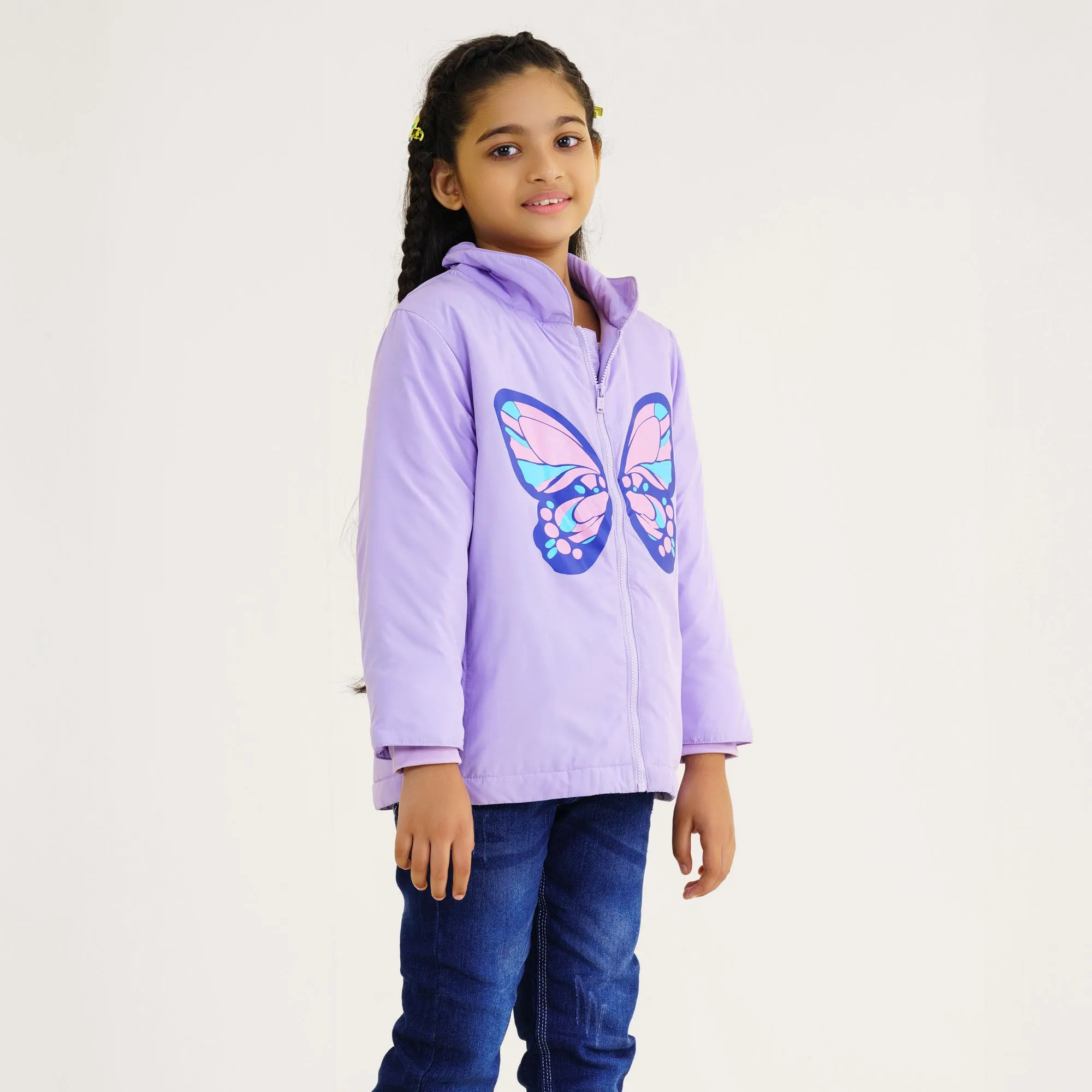 Baby Girls Lavender Quilted Jacket