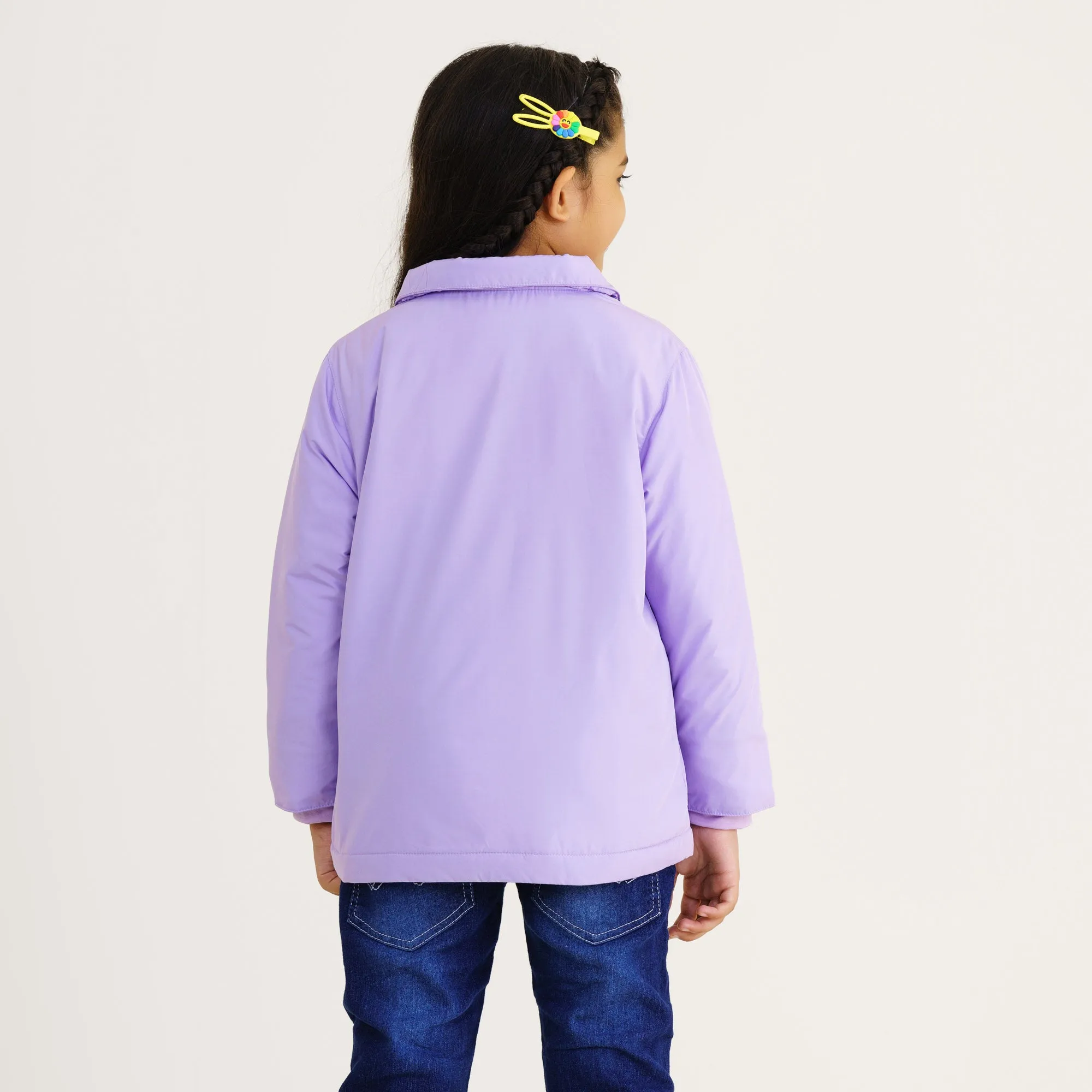 Baby Girls Lavender Quilted Jacket
