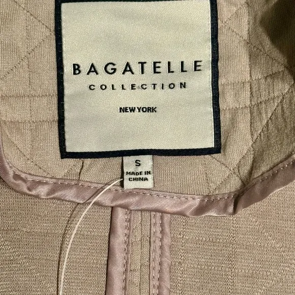 Bagatelle Sweater Jacket Drape Long Open Front‎ Pockets Quilted Women’s Small
