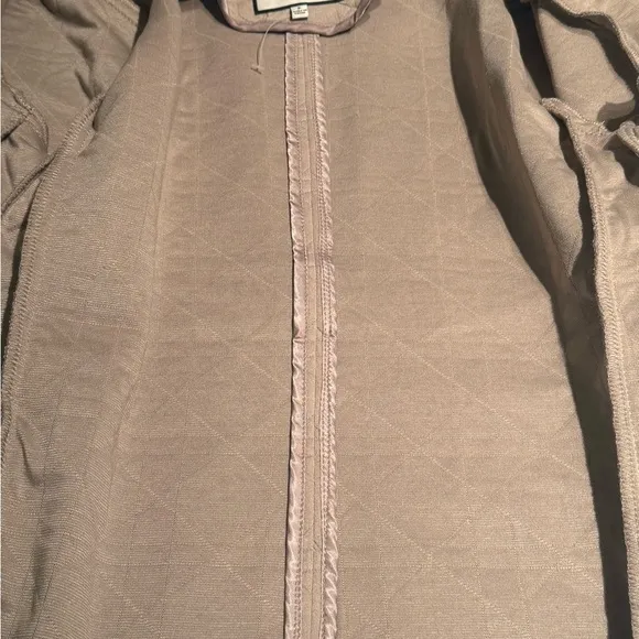 Bagatelle Sweater Jacket Drape Long Open Front‎ Pockets Quilted Women’s Small
