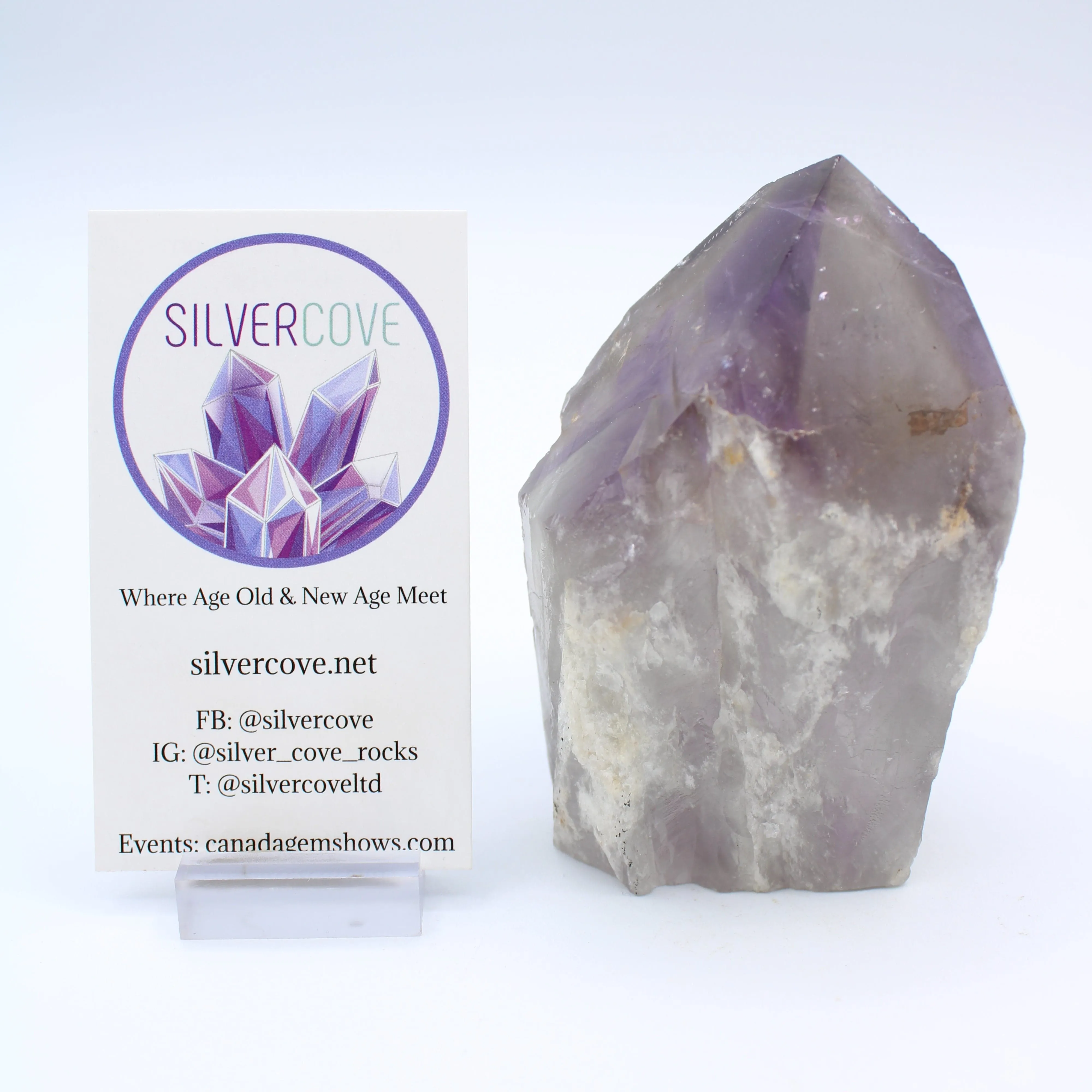 Bahai Amethyst Point - Mine Closed