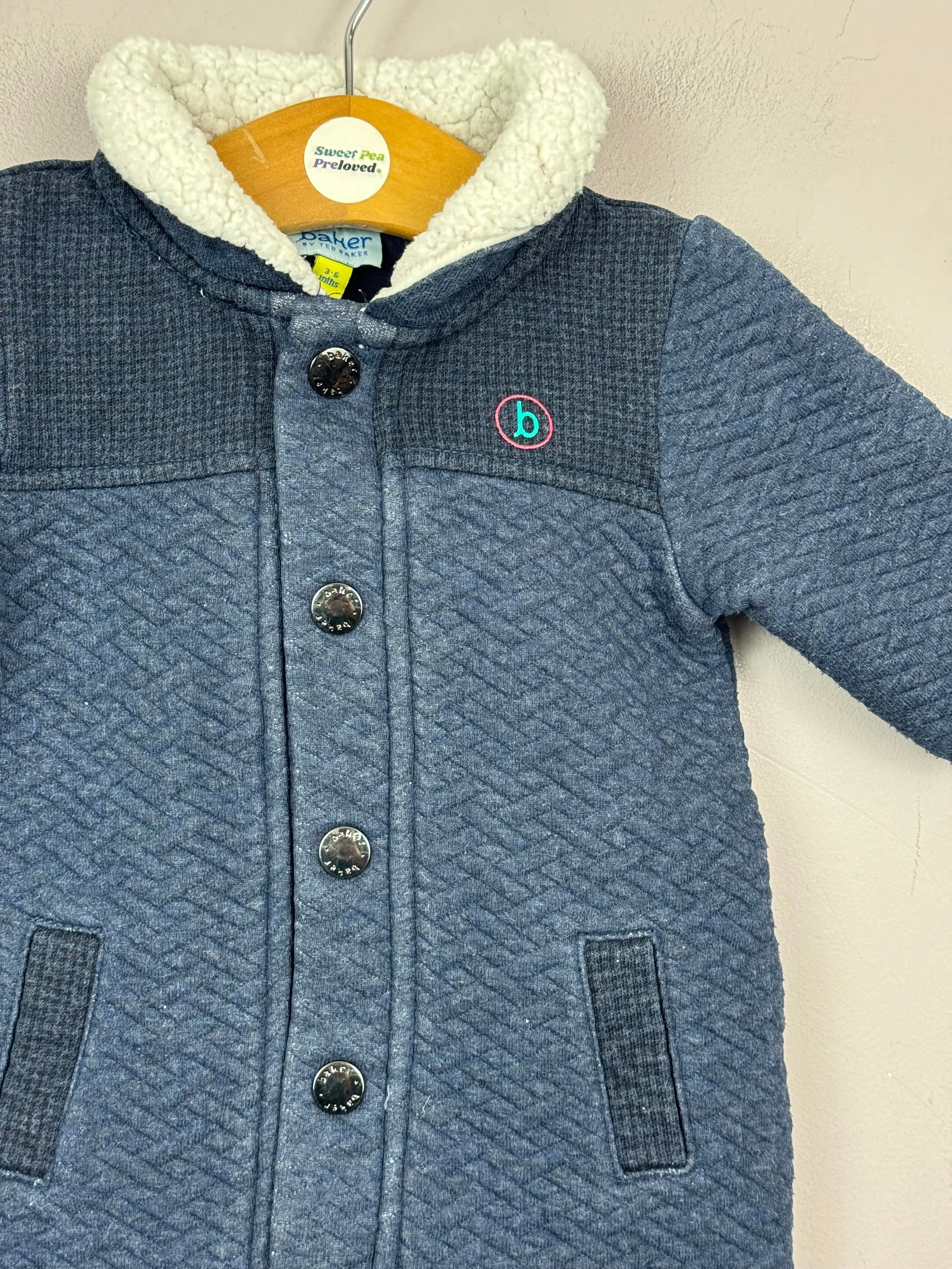 Baker Quilted Romper 3-6m