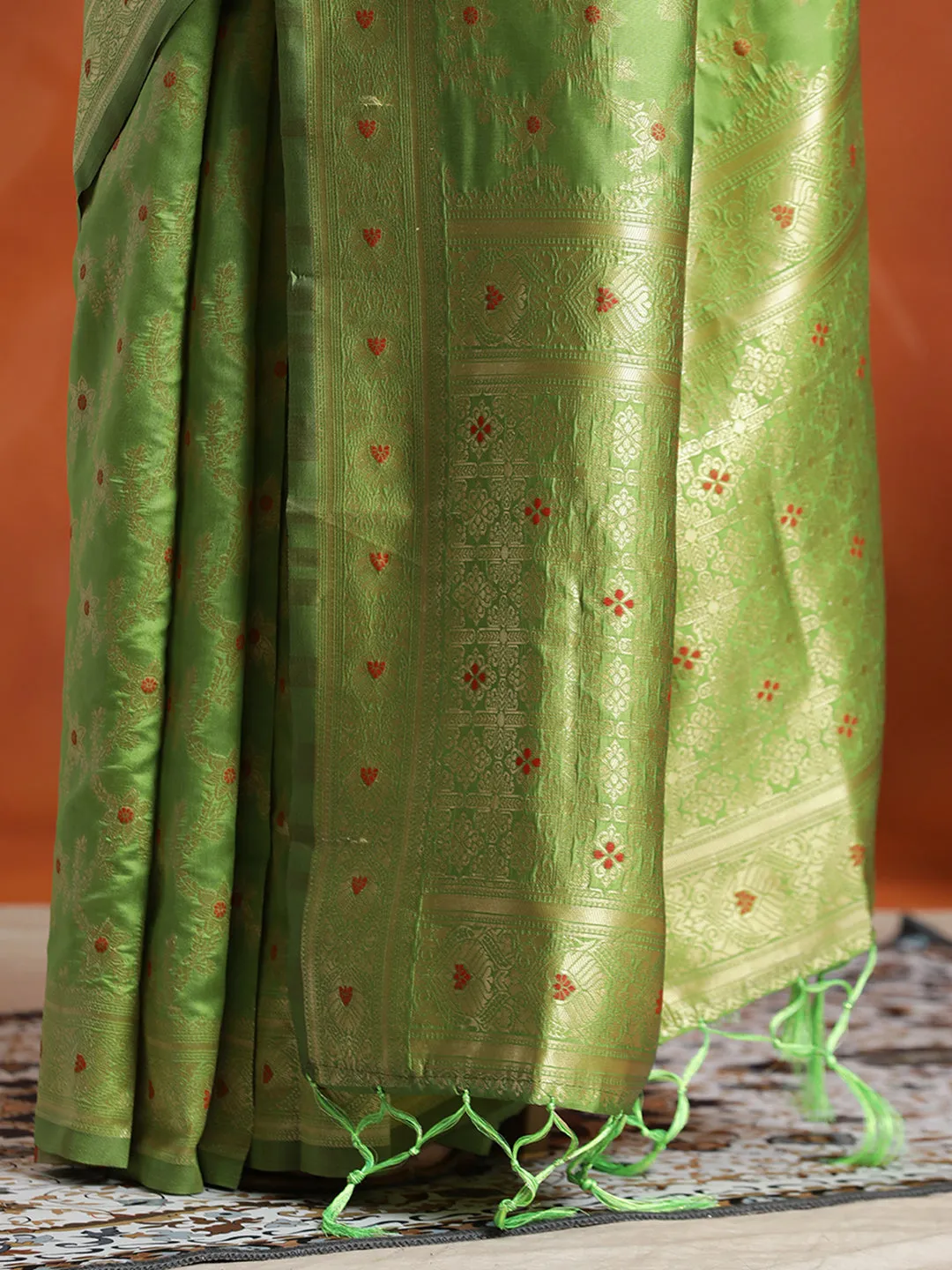Banarasi Zari Woven Silk Blend Saree