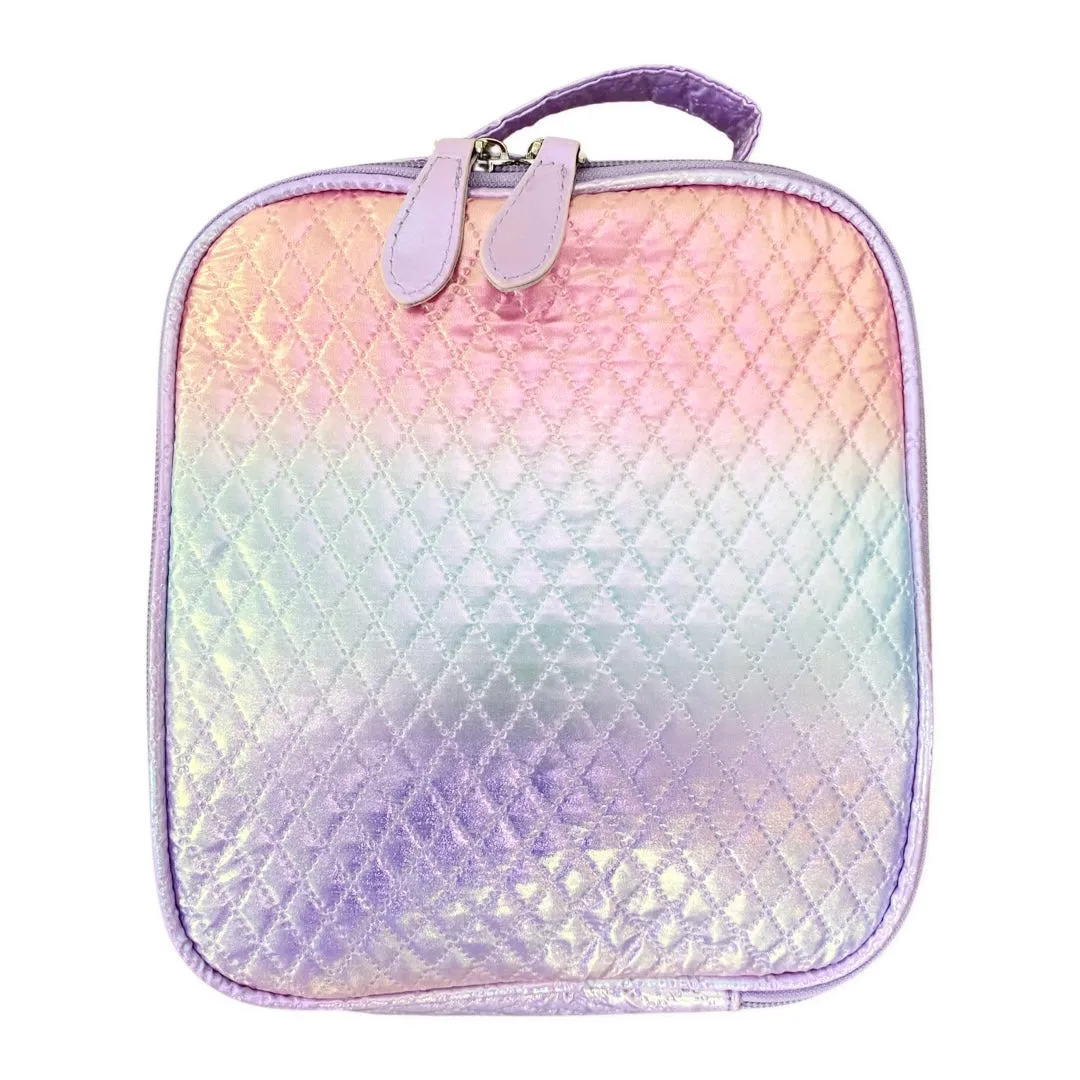 Bari Lynn Lavender Ombre Quilted Ombre Lunch Box
