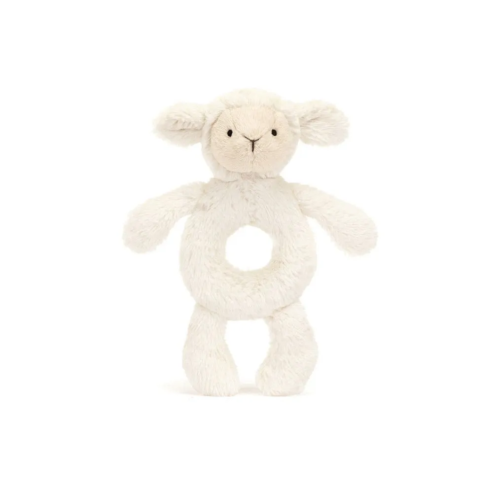 Bashful Lamb Ring Rattle by Jellycat