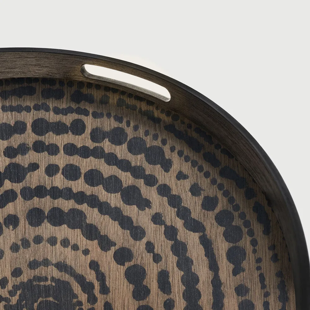 beads wooden tray