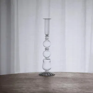 Beatriz Ball Glass Cambridge 10.5" Emma Candlestick Holder (Set of 2)