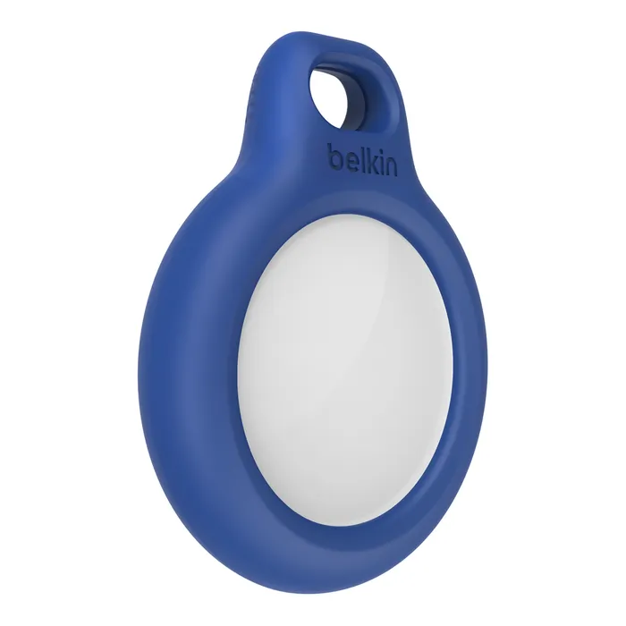 Belkin Secure Silicon Holder with Key Ring for AirTag- Blue F8W973BTBLU