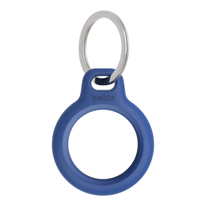 Belkin Secure Silicon Holder with Key Ring for AirTag- Blue F8W973BTBLU
