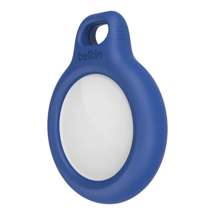 Belkin Secure Silicon Holder with Key Ring for AirTag- Blue F8W973BTBLU