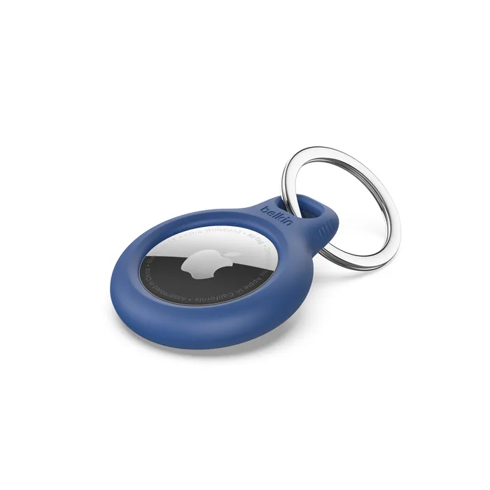 Belkin Secure Silicon Holder with Key Ring for AirTag- Blue F8W973BTBLU