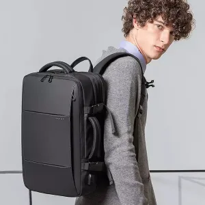 Black Adjustable Large Capacity Backpacks