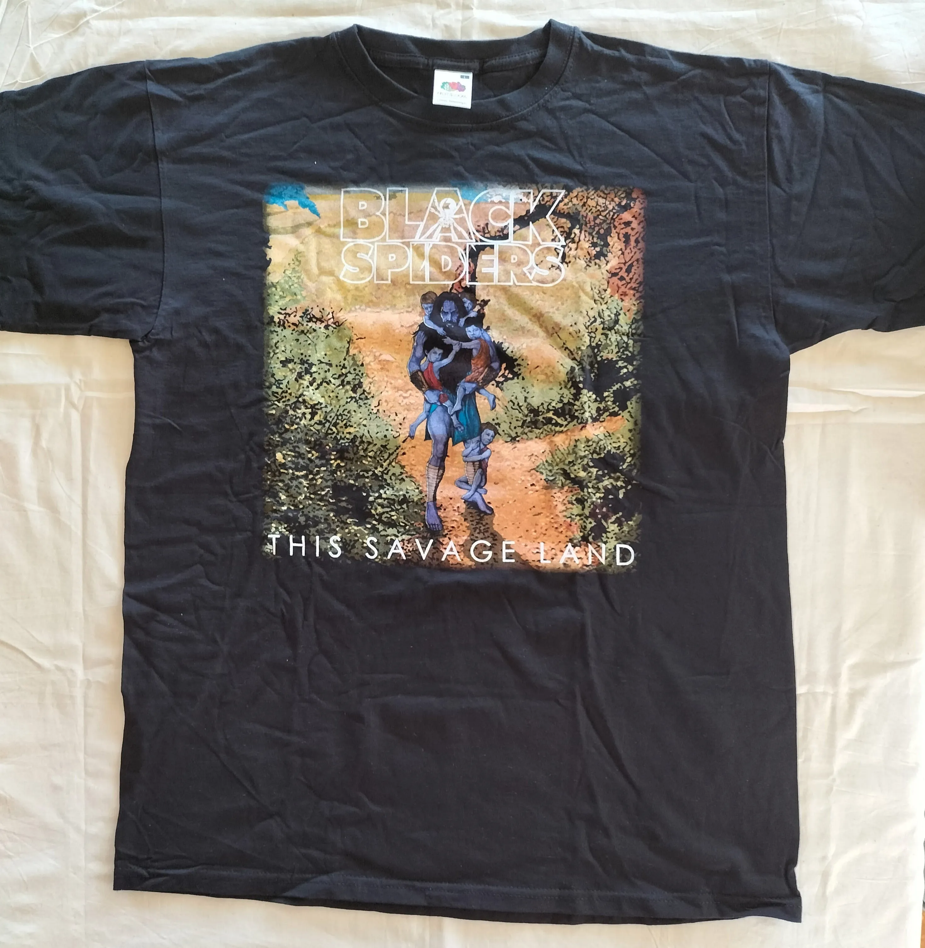 BLACK SPIDERS - This Savage Land T-SHIRT LARGE