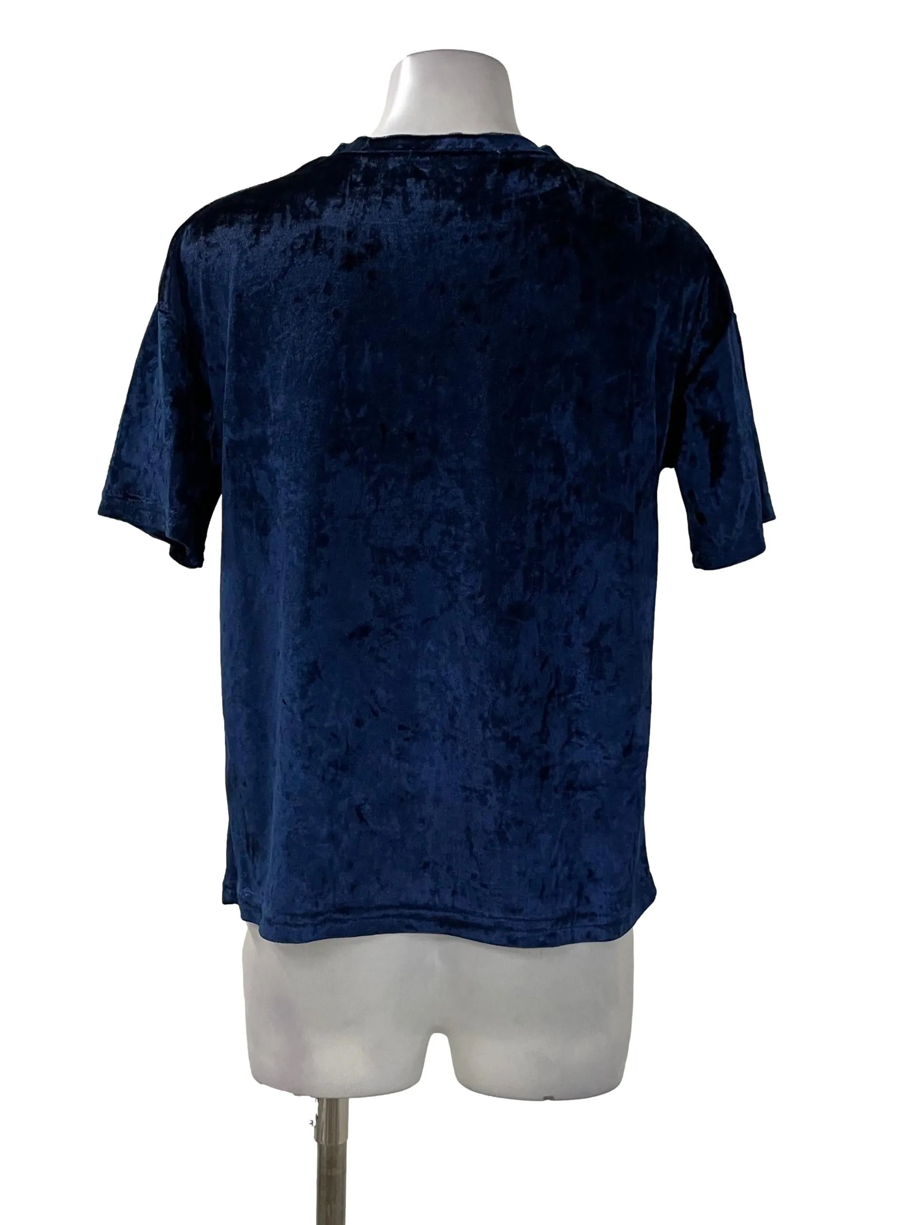 Blue Suede Shimmery Blue T-Shirt