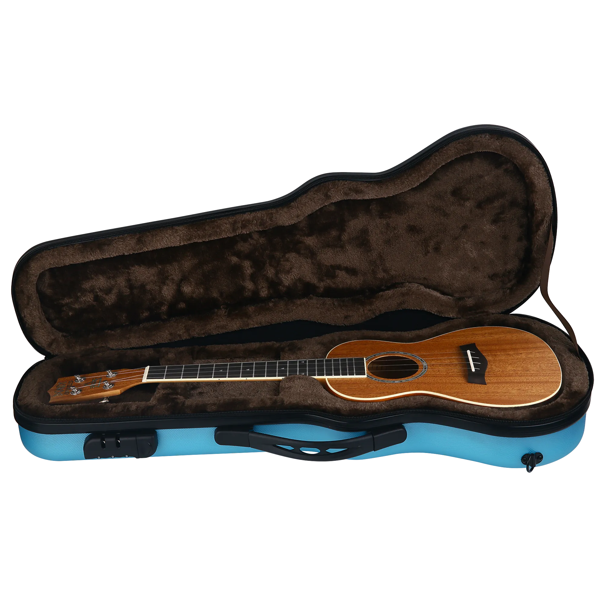 Bondi Shock-Rock Soprano Ukulele Hard Case - Blue