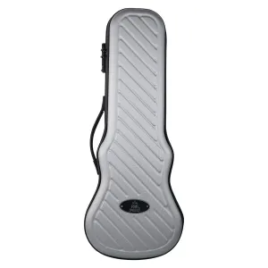 Bondi Shock-Rock Soprano Ukulele Hard Case - Silver