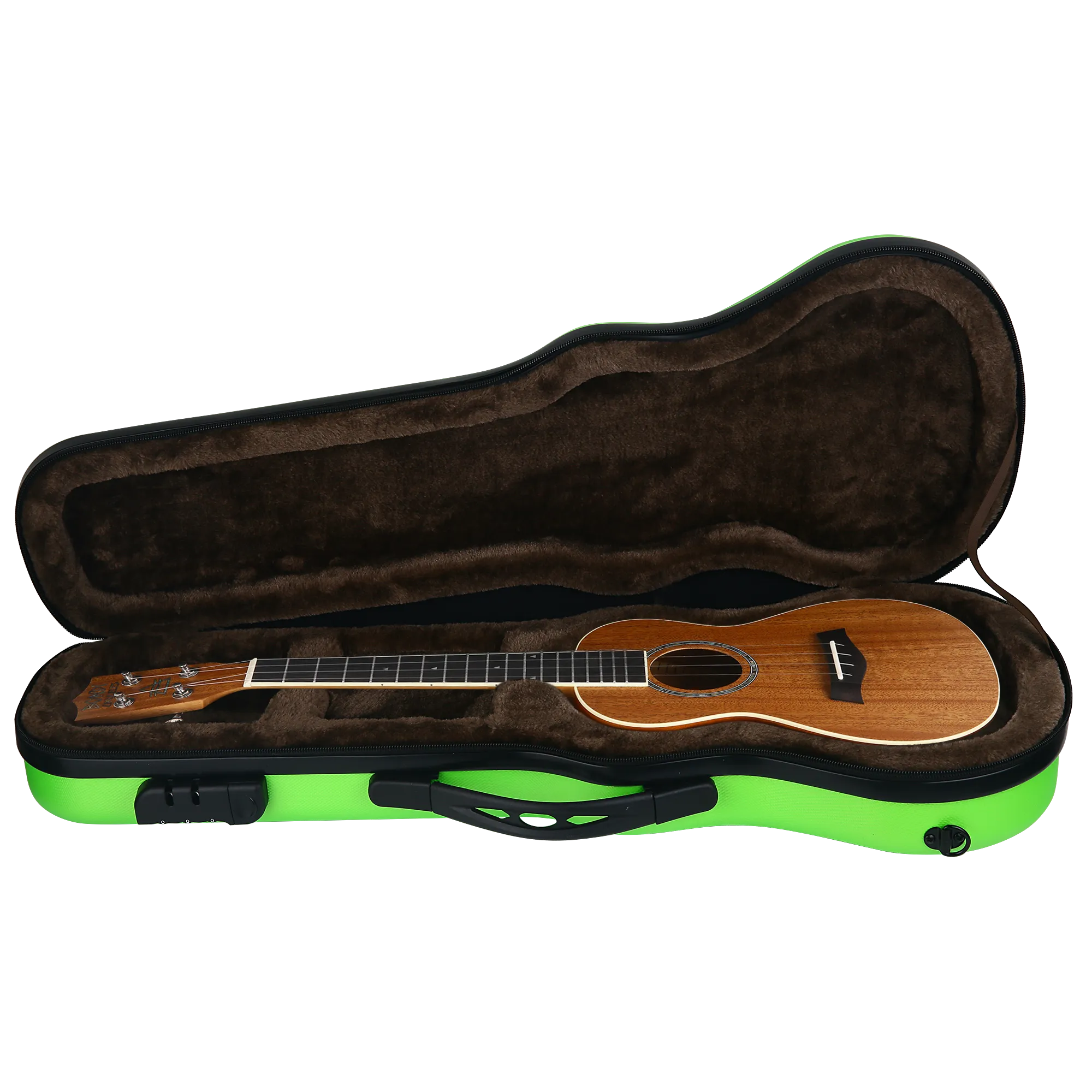 Bondi Shock-Rock Tenor Ukulele Hard Case- Green