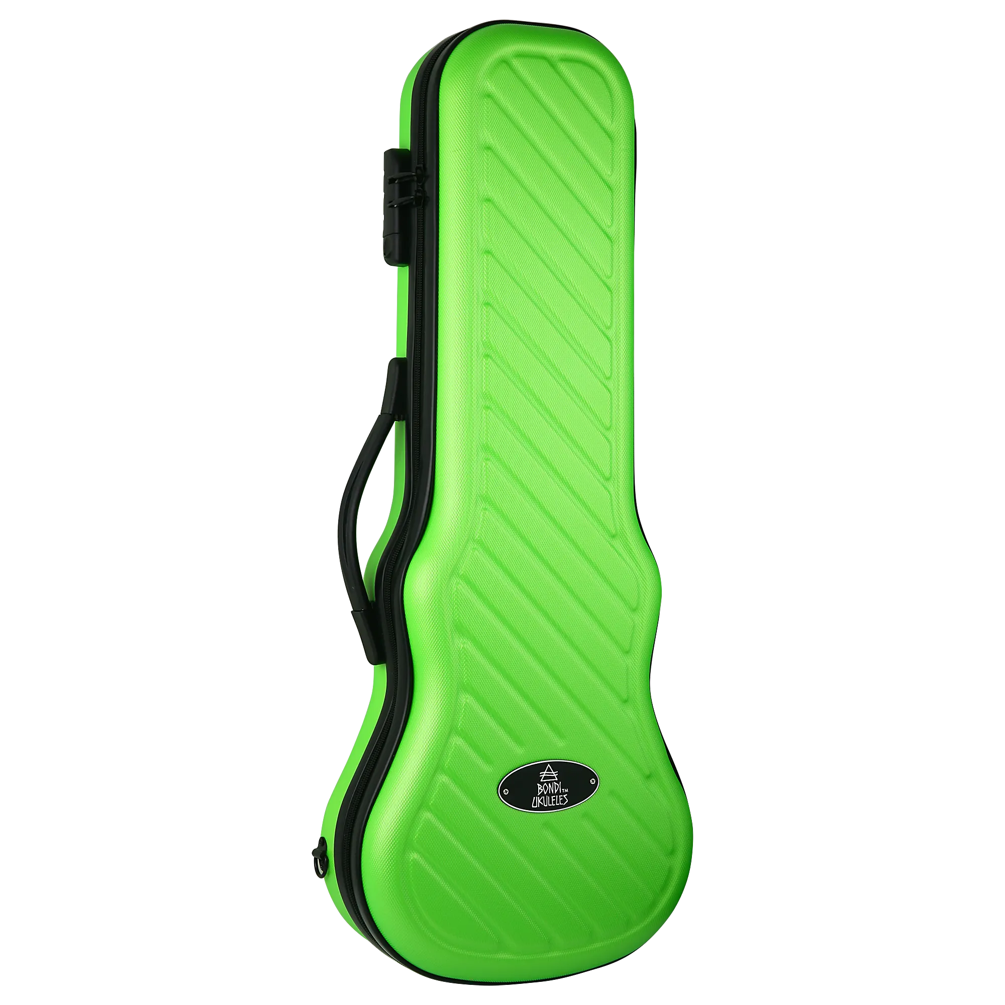 Bondi Shock-Rock Tenor Ukulele Hard Case- Green