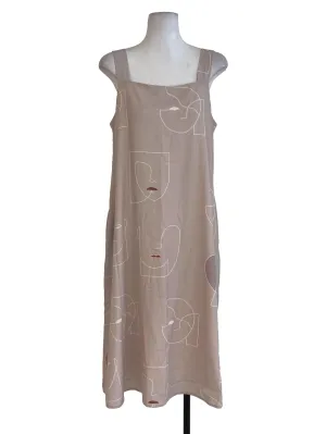 Bone Textured Abstract Dress