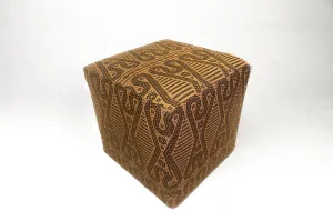 Borneo Mat Square Ottoman - Mandala 5