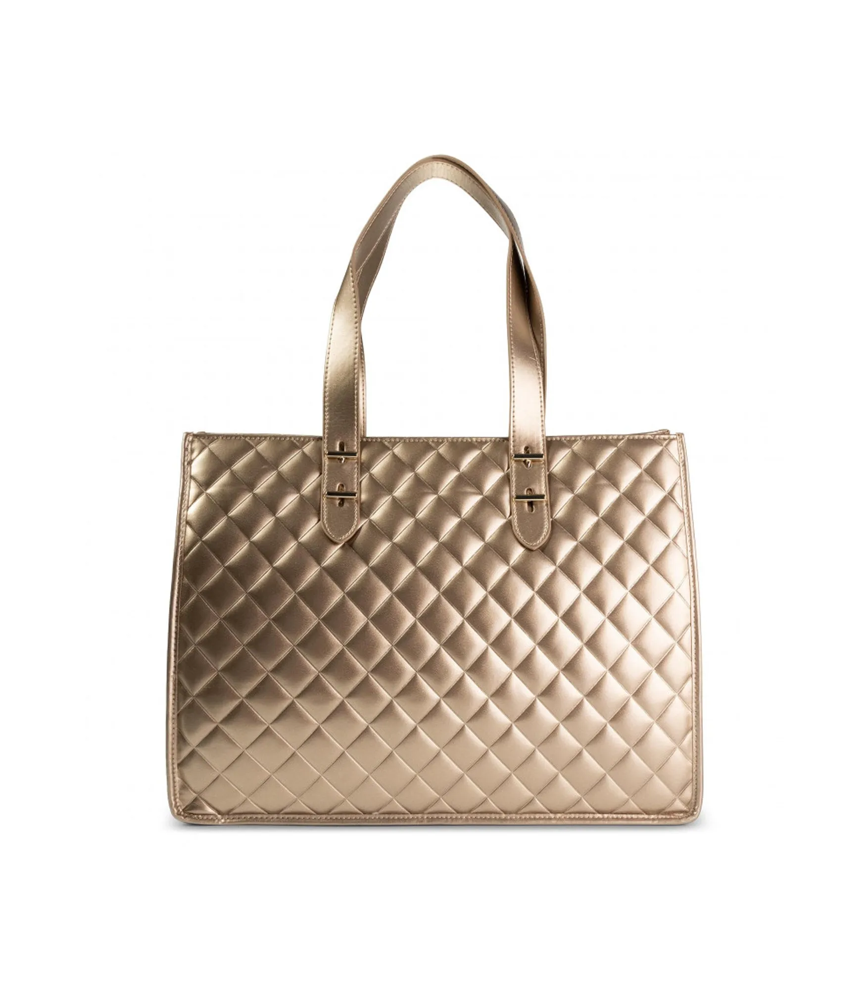 Borsa Quilted Nappa Pu - Bronzo