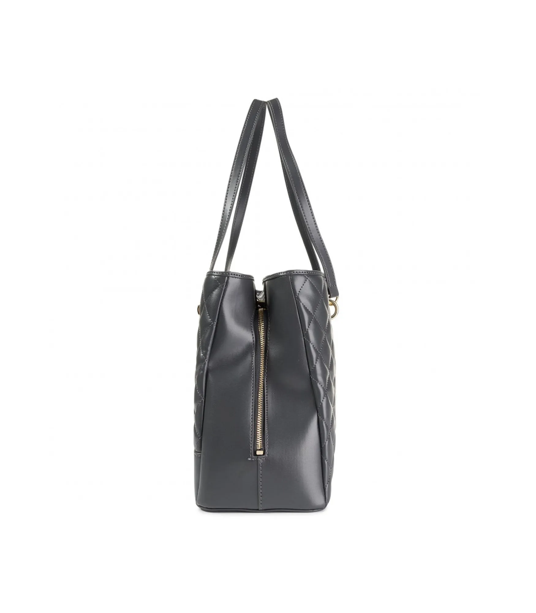 Borsa Quilted Nappa Pu - Grigio