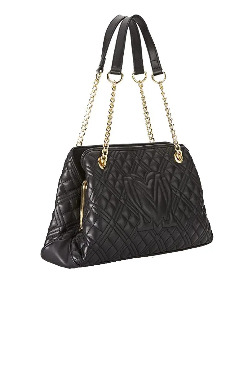 Borsa Quilted Pu - Nero