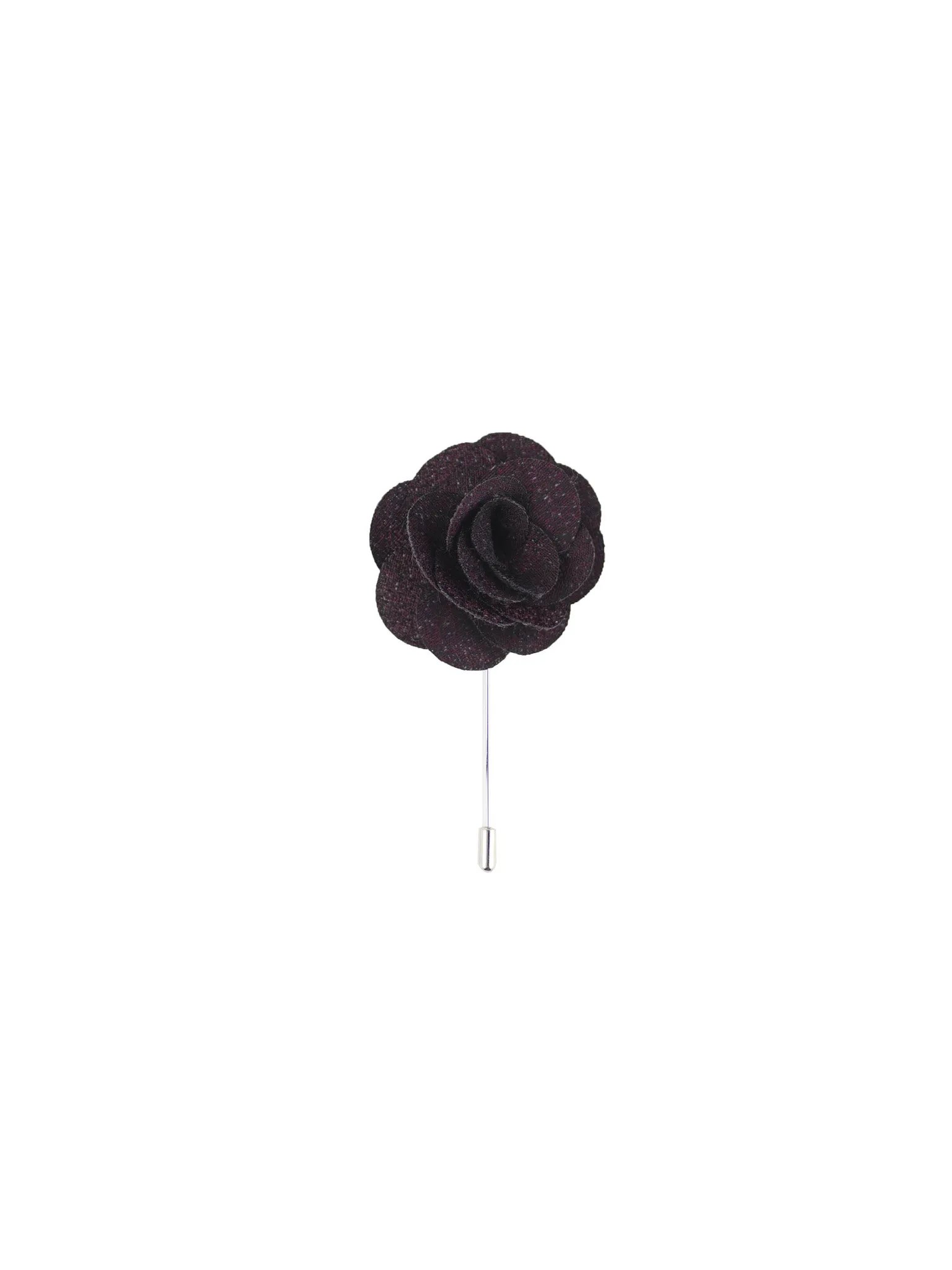 Burgundy Textured Lapel Pin