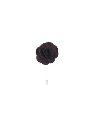 Burgundy Textured Lapel Pin