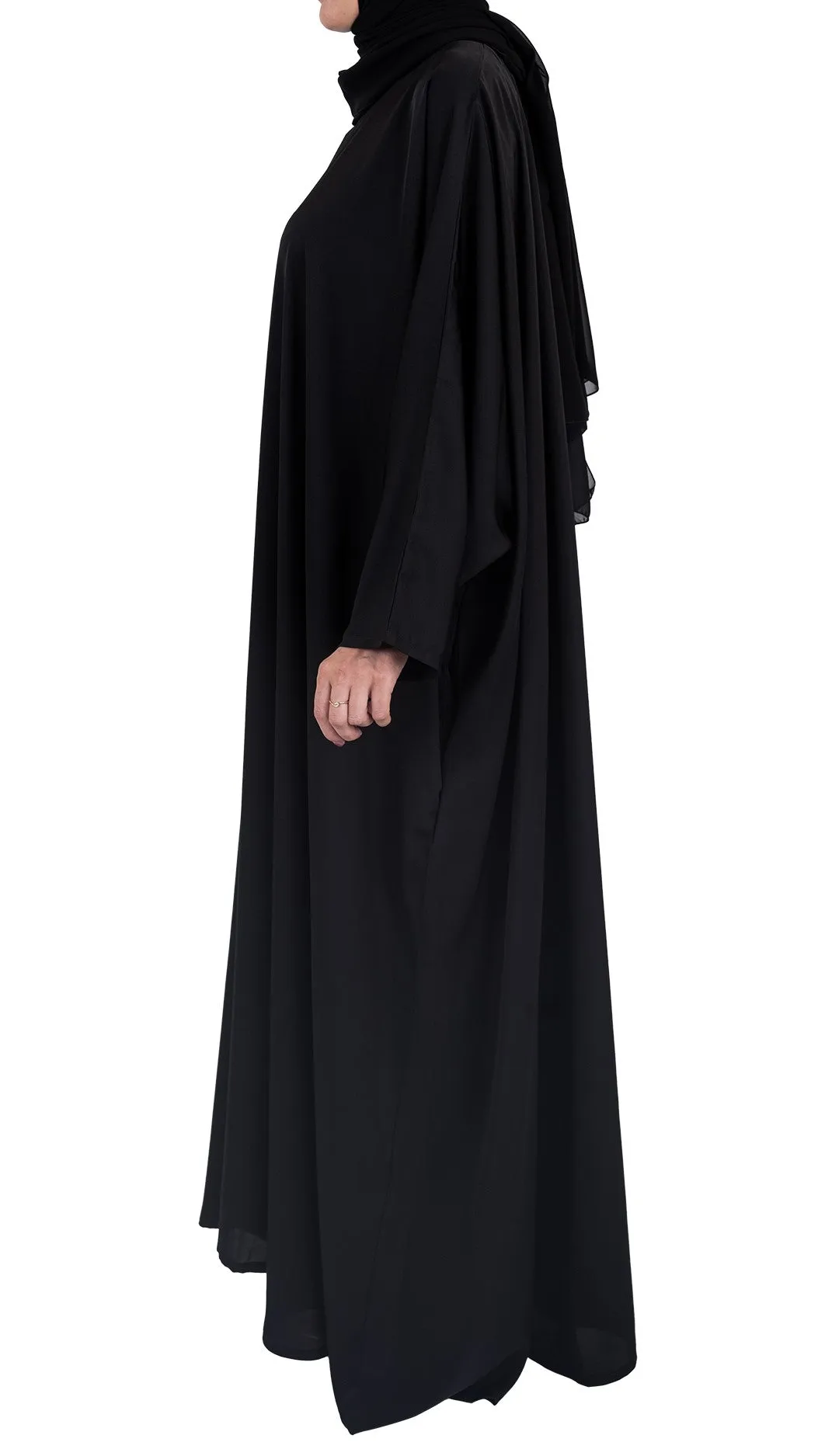 Butterfly Abaya - Black