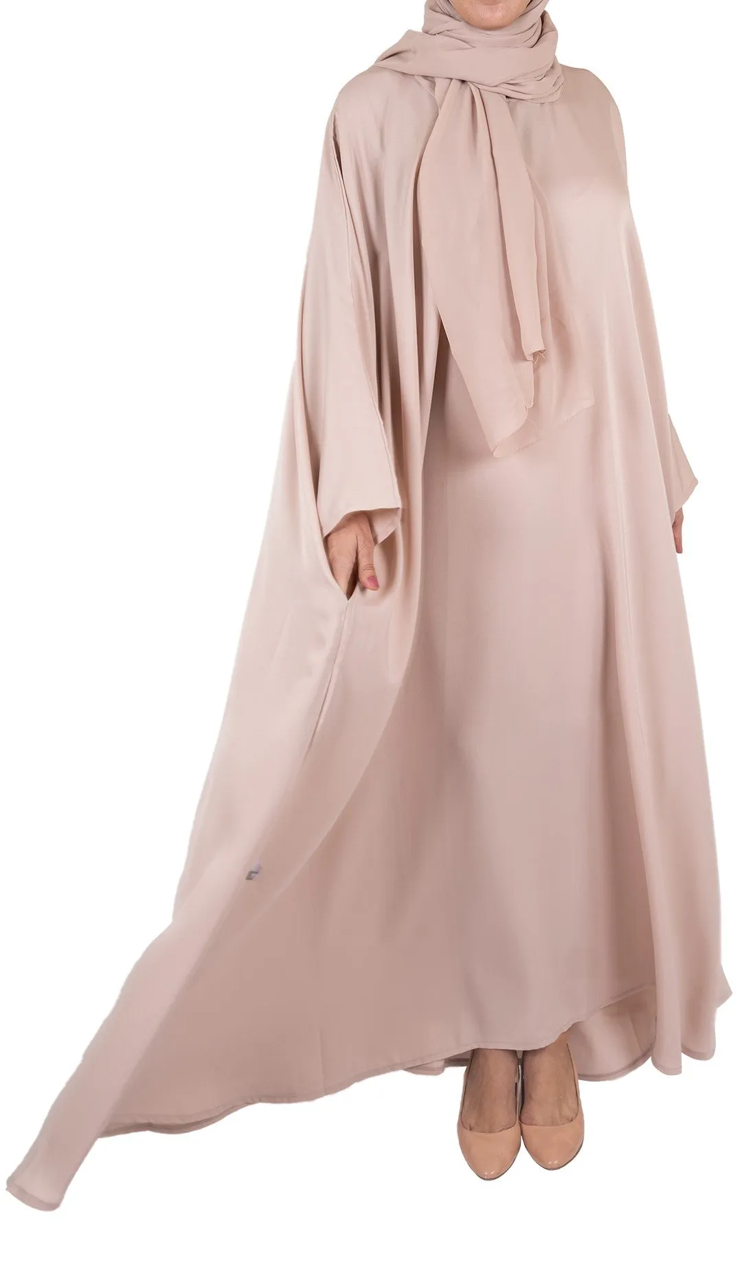 Butterfly Abaya - Blush Pink