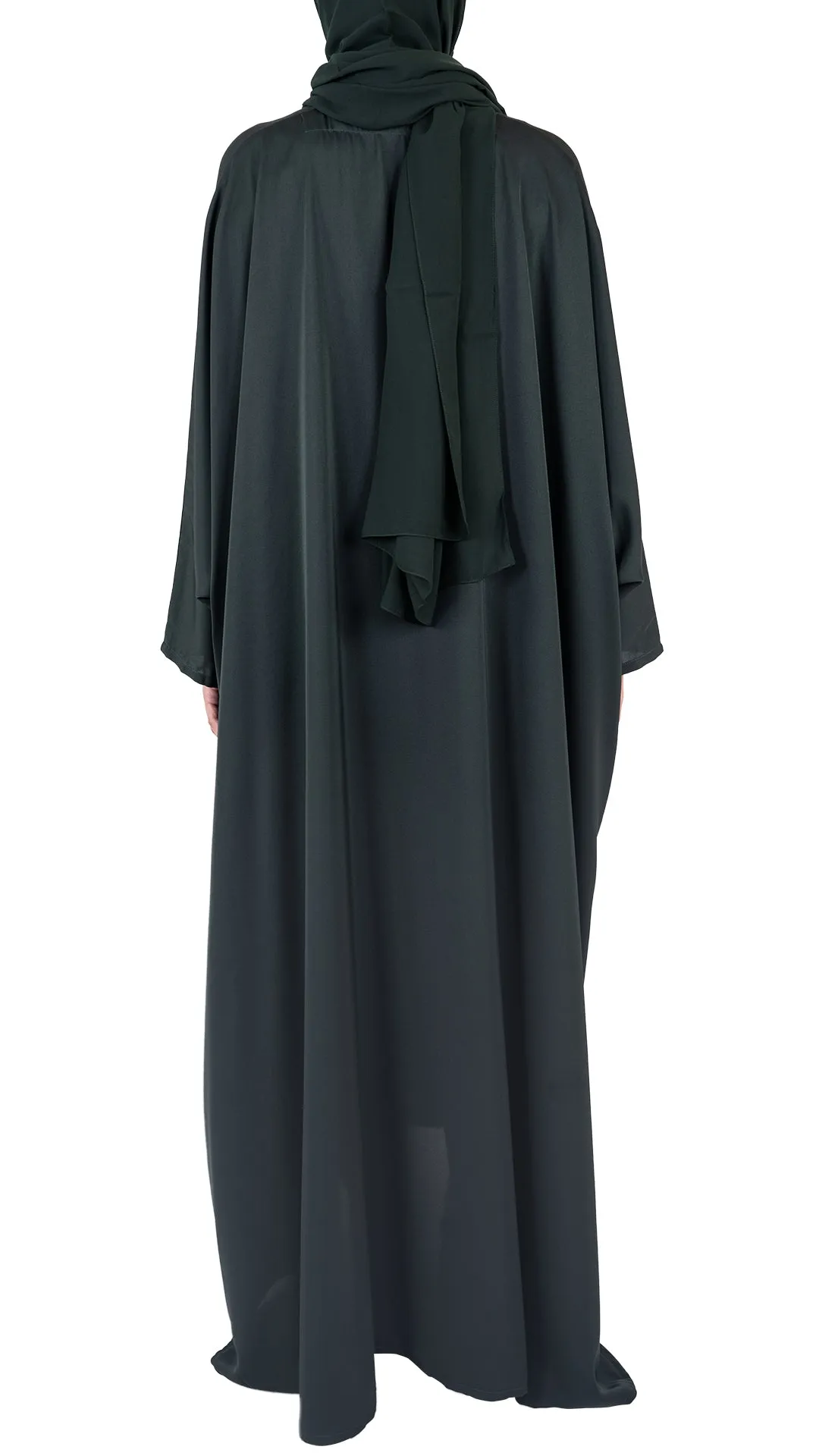 Butterfly Abaya - Bottle Green