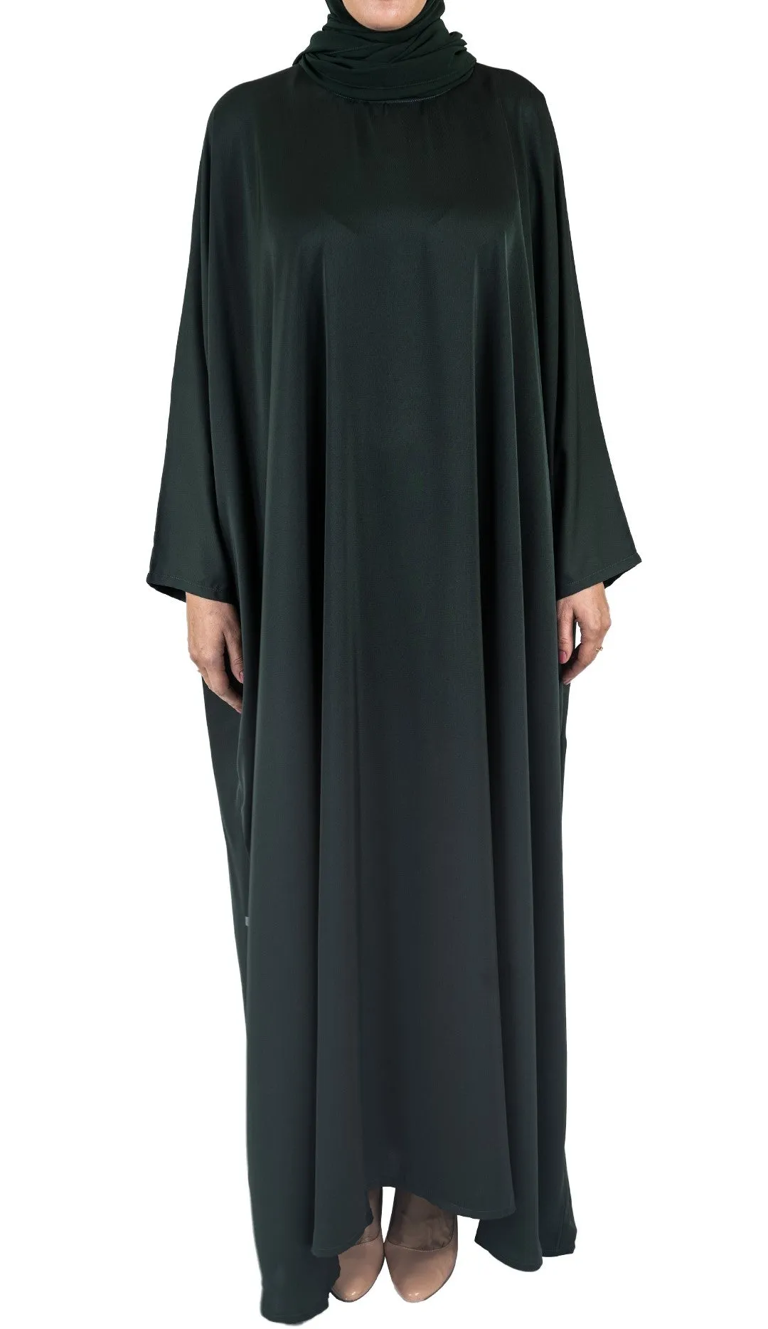 Butterfly Abaya - Bottle Green