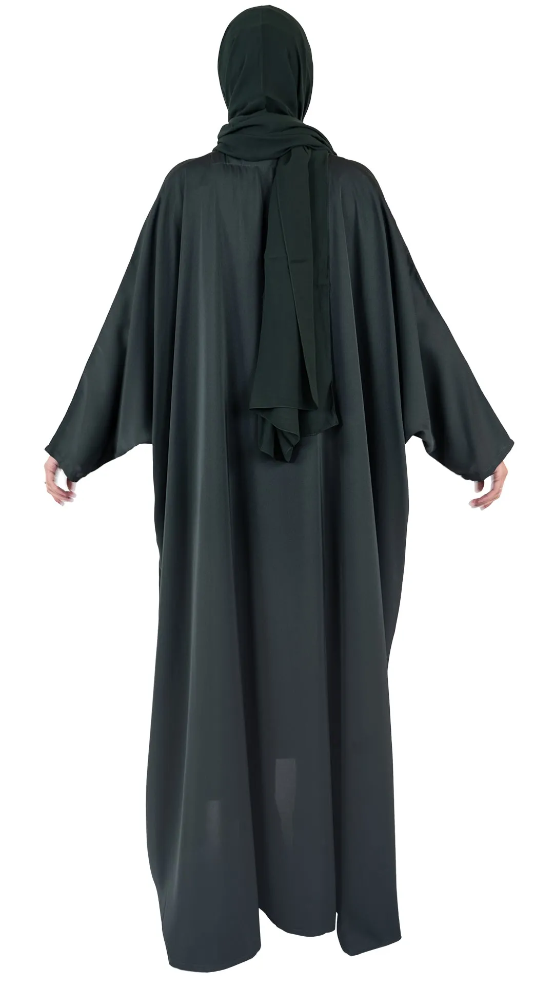 Butterfly Abaya - Bottle Green