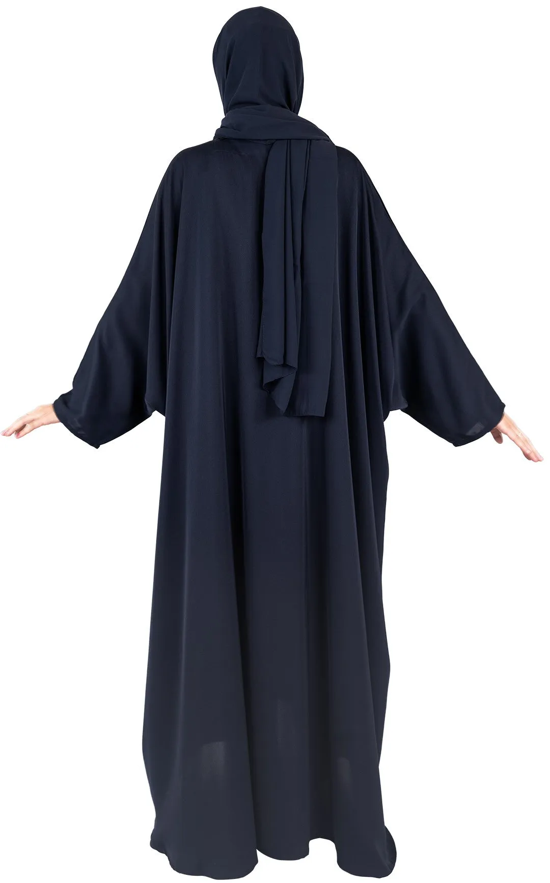 Butterfly Abaya - Navy