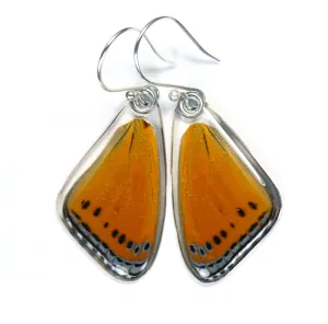 Butterfly Earrings, Shimmery Lavender Butterfly, Top Wing