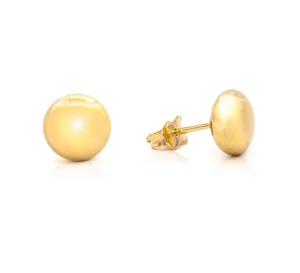 Button 11mm Flat Earring