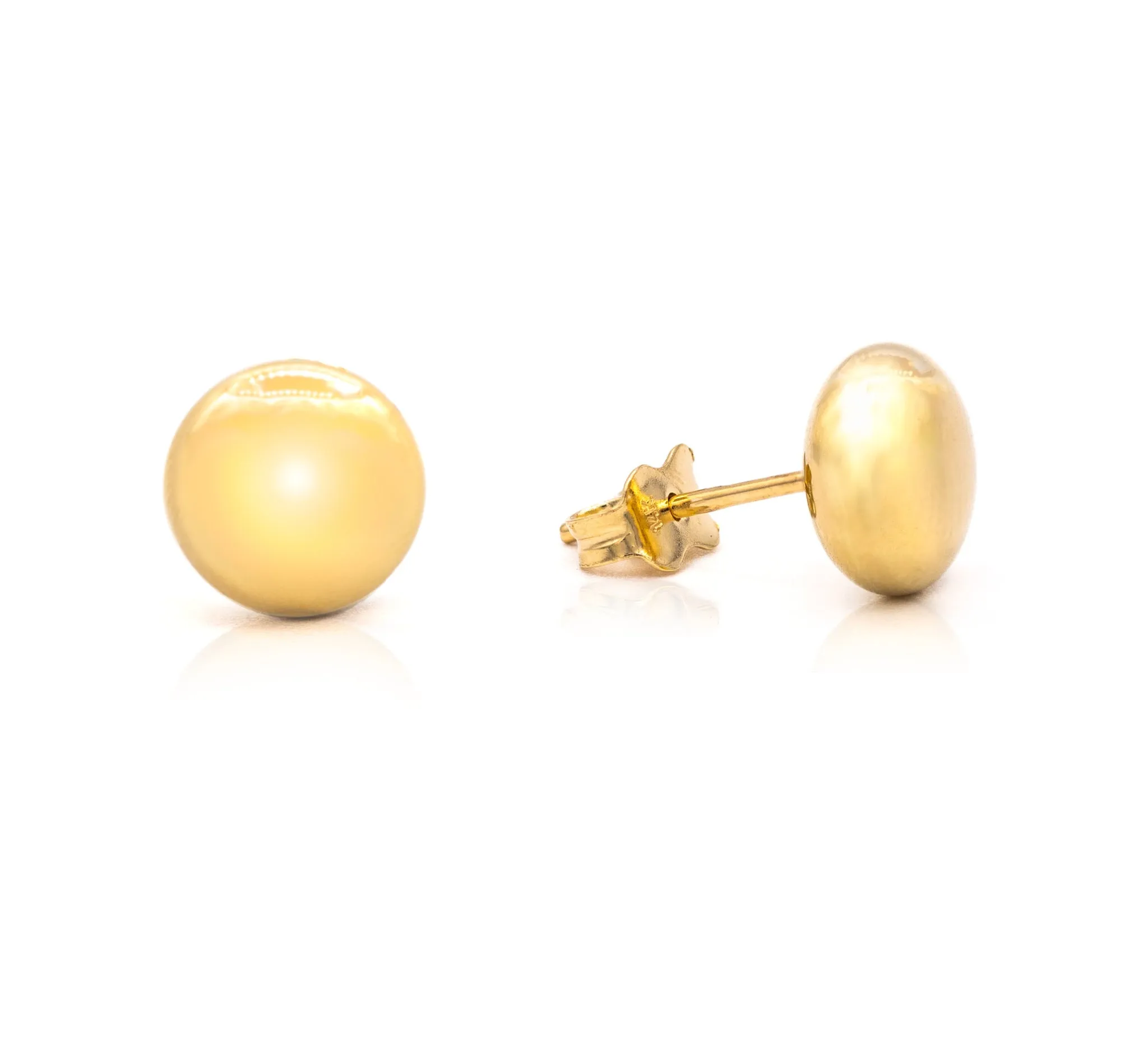 Button 11mm Flat Earring