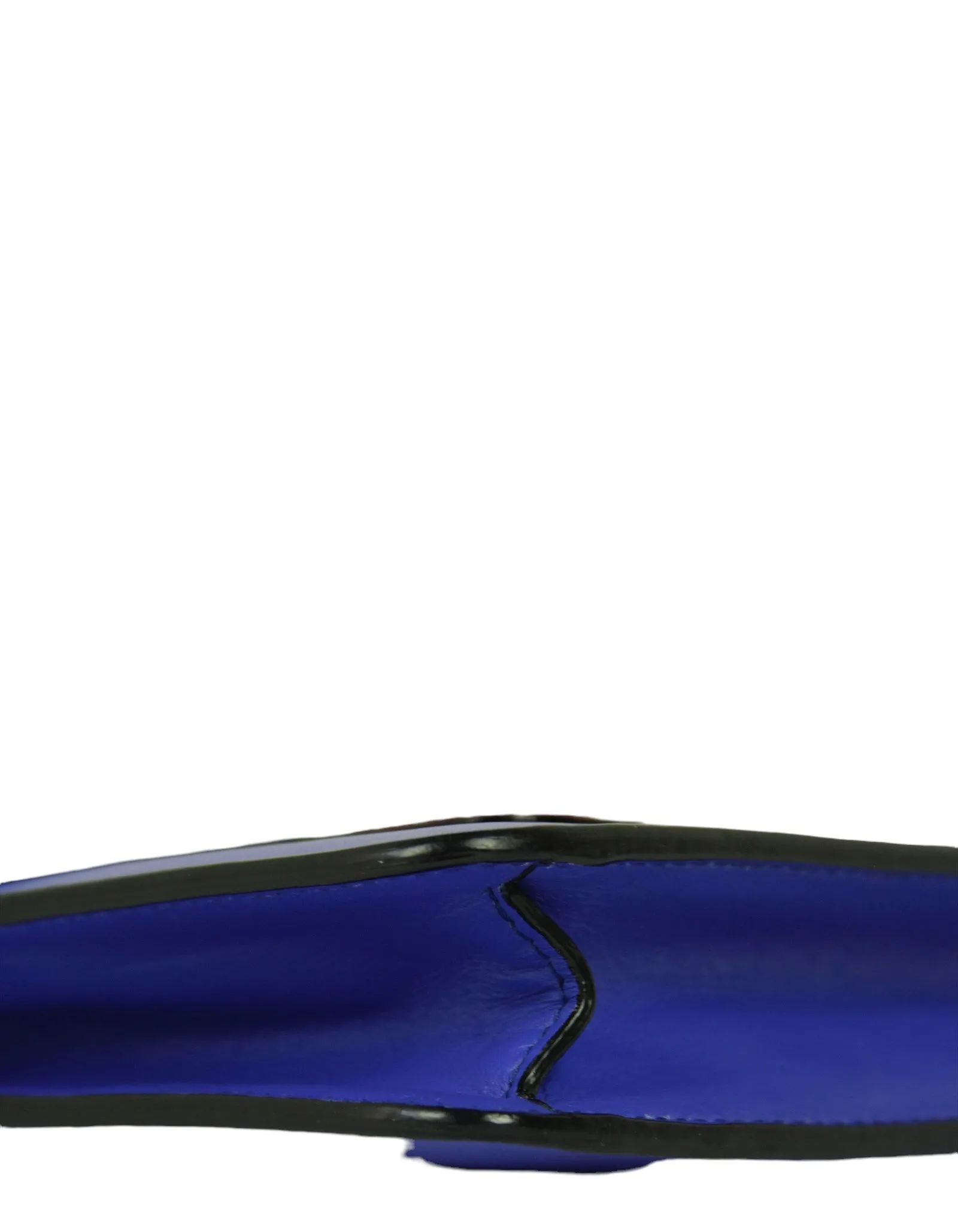 Bvlgari Blue Leather Chain-Linked Serpenti Forever Bag