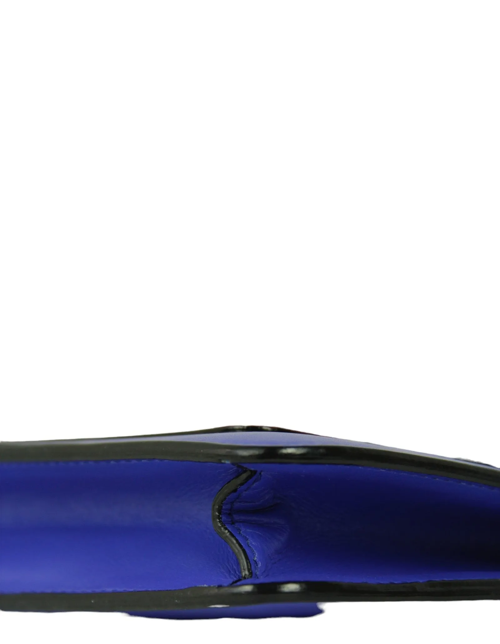 Bvlgari Blue Leather Chain-Linked Serpenti Forever Bag