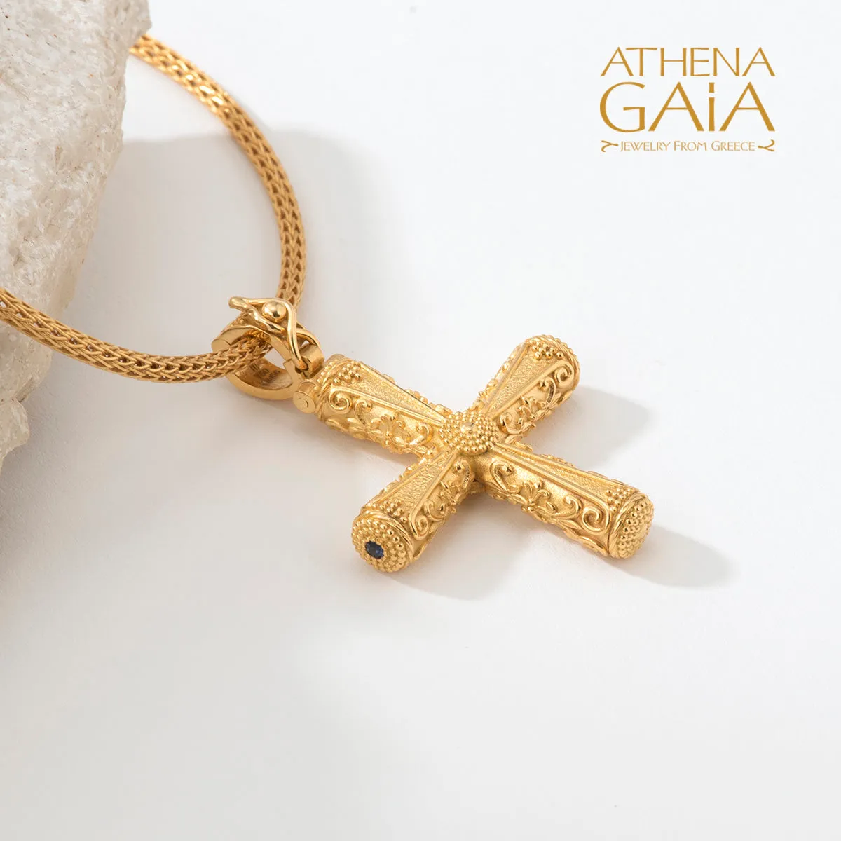 Byzantine Embroidery Orthodox Cross (Large)