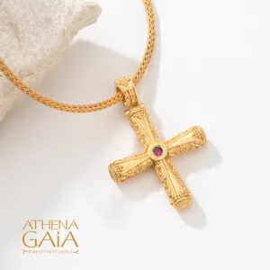 Byzantine Embroidery Orthodox Cross (Large)