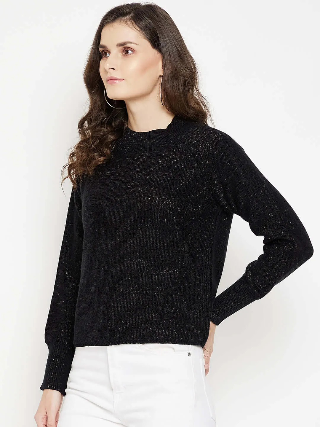 Camla Barcelona Shimmery Black Sweater