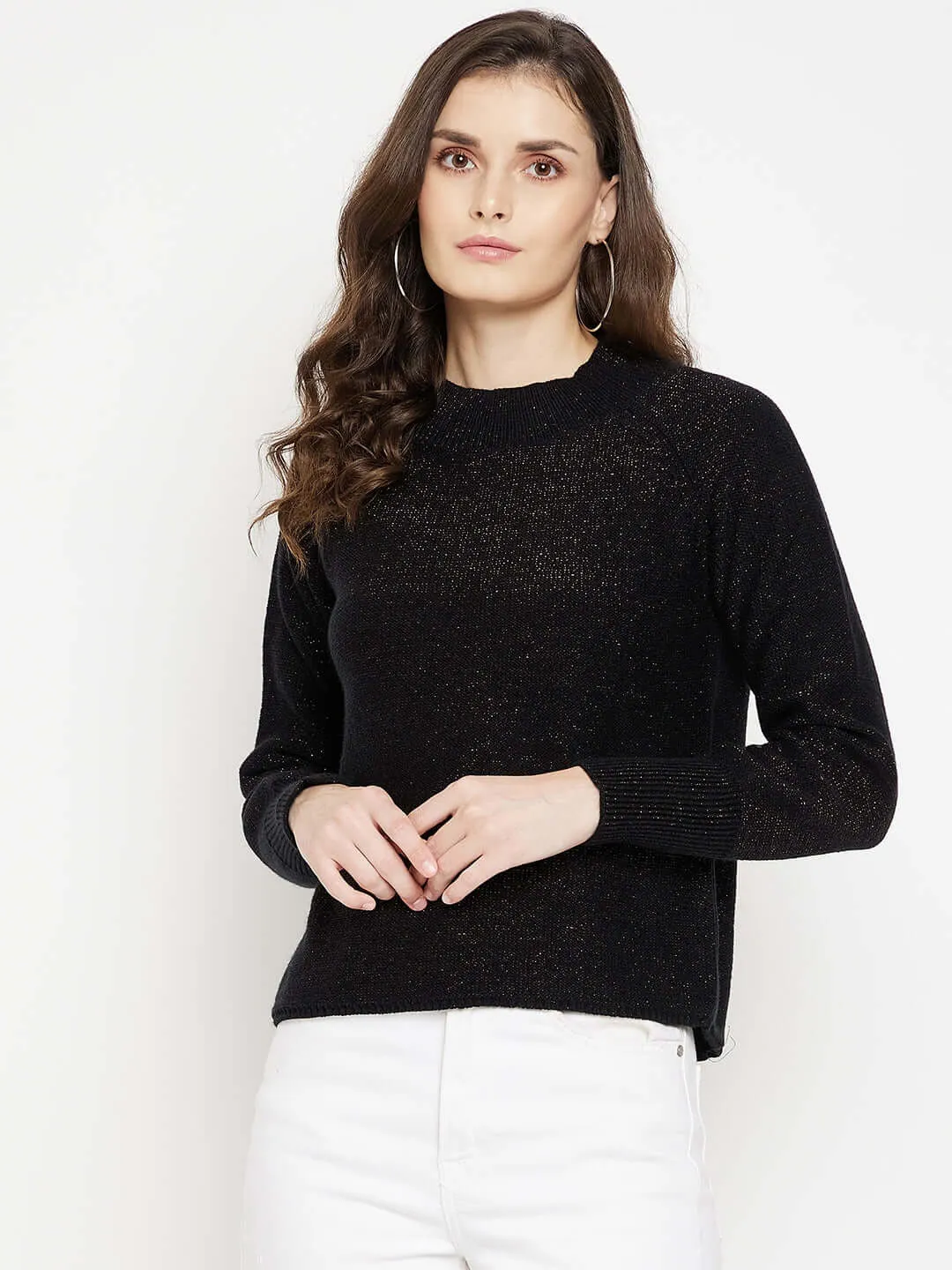 Camla Barcelona Shimmery Black Sweater