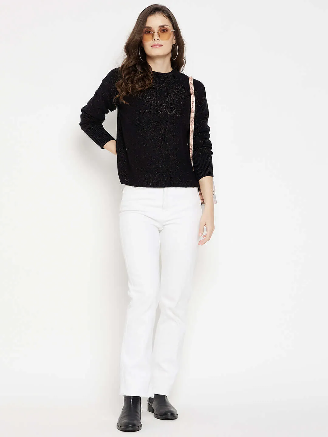 Camla Barcelona Shimmery Black Sweater
