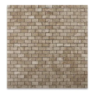Cappuccino 1X2 Marble Polished Mosaic Tile