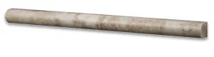 Cappuccino Marble 3/4 X 12 HONED Bullnose Liner - Box of 5 Pcs.