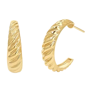 Celine Croissant Hoop Earrings