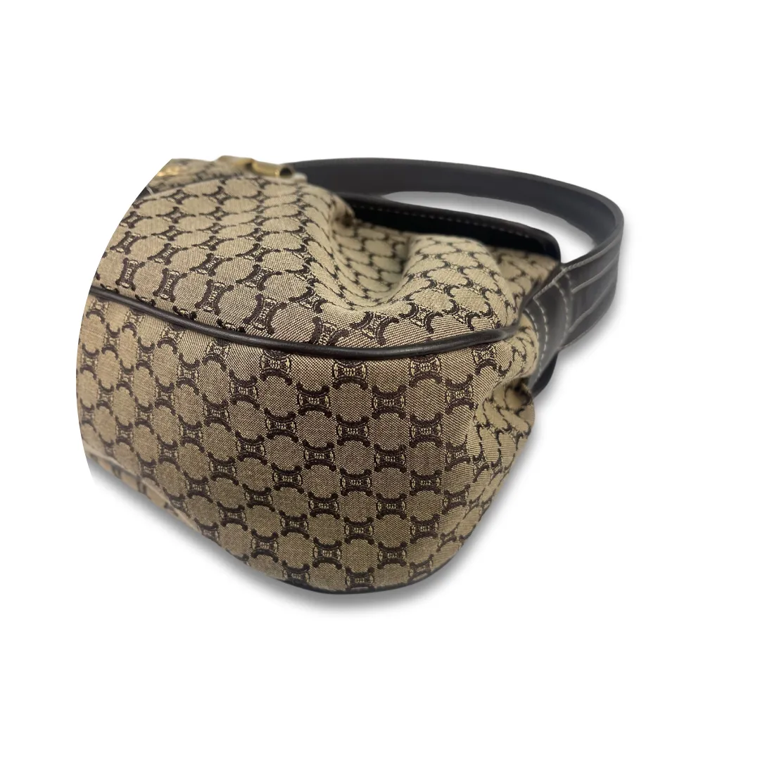 Celine Vintage Macadam Buckle Shoulder Bag