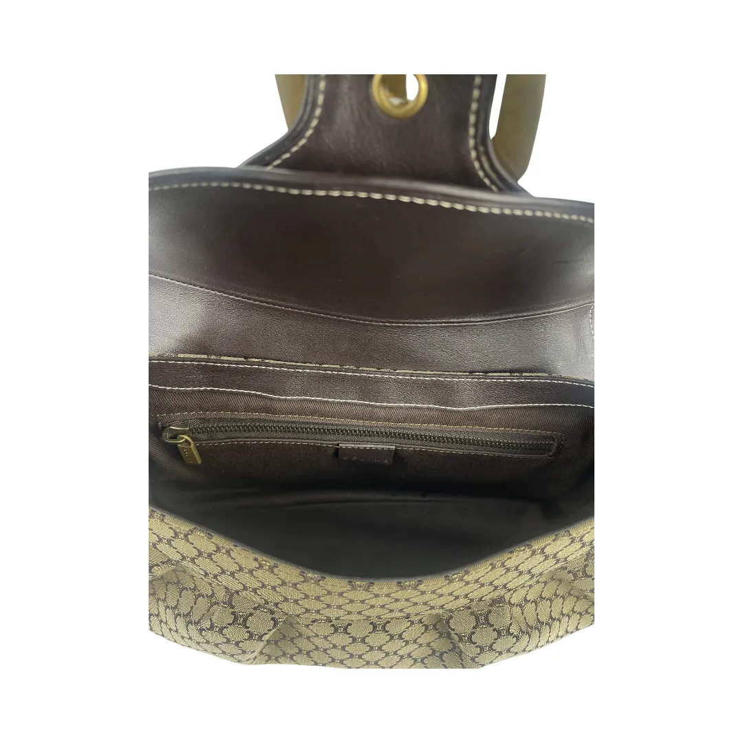 Celine Vintage Macadam Buckle Shoulder Bag
